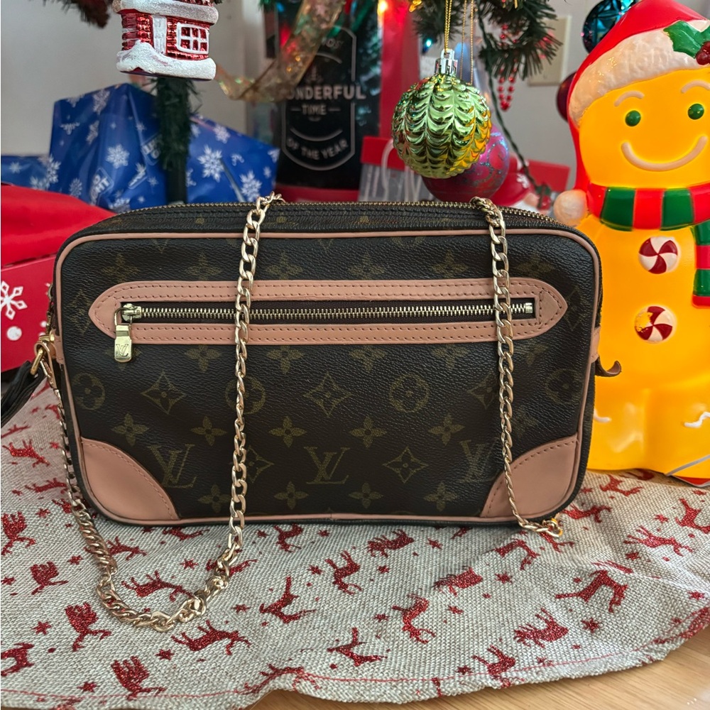 Louis Vuitton Marly Dragonee GM purse crossbody tote handbag clutch canvas